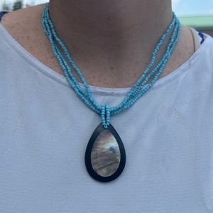 Handmade Beaded Shell Necklace